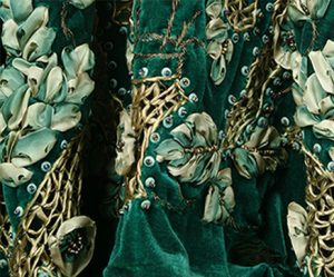 Evening dress detail. Sadie Nemsor. 1923. Image Collection: Drexel Digital Museum Project. Object Collection: Fox Historic Costume Collection. 64.70.1. gift of Sister Anne Phillip Braniff.