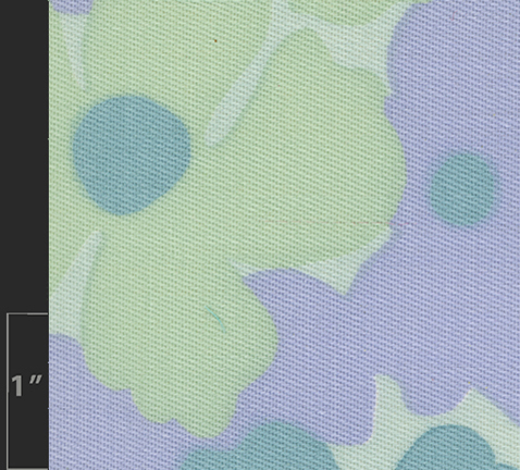 Marielle Bancou Segal floral printed textile design for The Villager 1960s swatch 5 Drexel Digital Museum