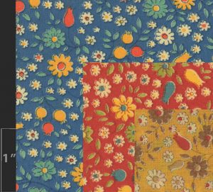Marielle Bancou Segal colorways of printed textile design for The Villager 1960s swatch 2 Drexel Digital Museum