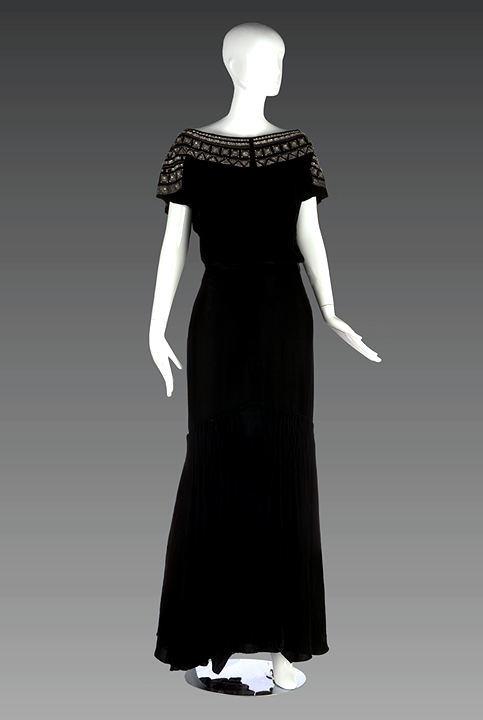 James Galanos, Silk Organza Beaded Evening Gown, Fall 1957